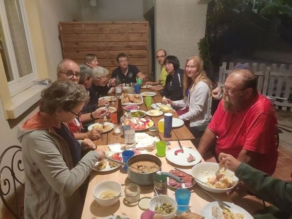 Abendessen in La Couronne Mittelmeer 2022