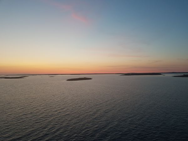 Aland Insel bei Sonnenuntergang 2019