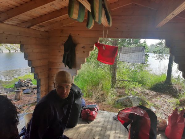 Biwakplatz auf einer Insel Inari 2022