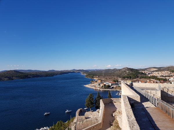 Blick von der Festung in Sibenik 2018