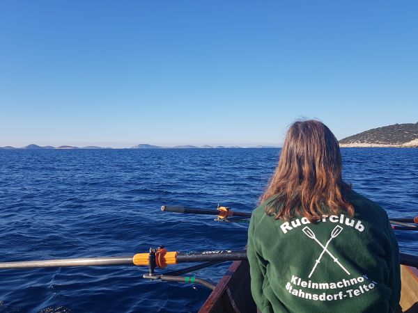Ruderboot bei den Kornaten Kroatien 2018