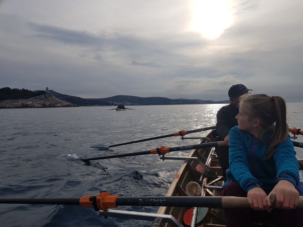 Ruderboote auf Suedkurs Kroatien 2018