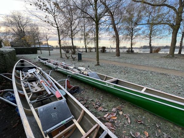 Ruderboote in Ketzin Herbst 2022