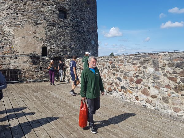 Ruderer bei der Burgbesichtigung 2019