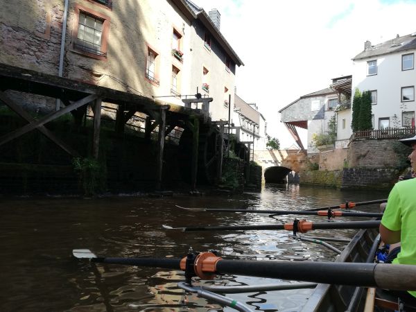 Saarburg zum Wasserfall mit dem Ruderboot 2021