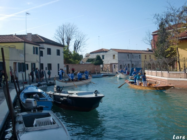 Venezianisches Rudern Murano 2017