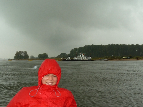 Wolly im Regen auf der Elbe USE2012