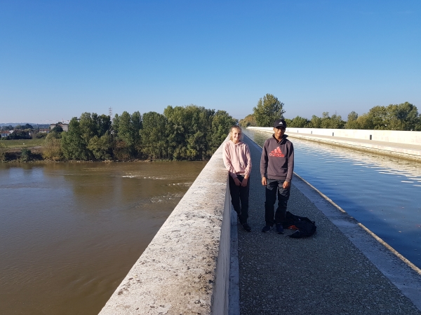unten Garonne oben Kanal Midi 2018