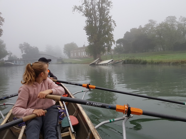 versunkenes Hausboot Canal du Midi 2018