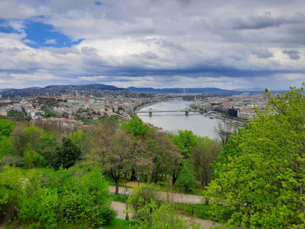 Budapest von der Zitadelle Donau 2022