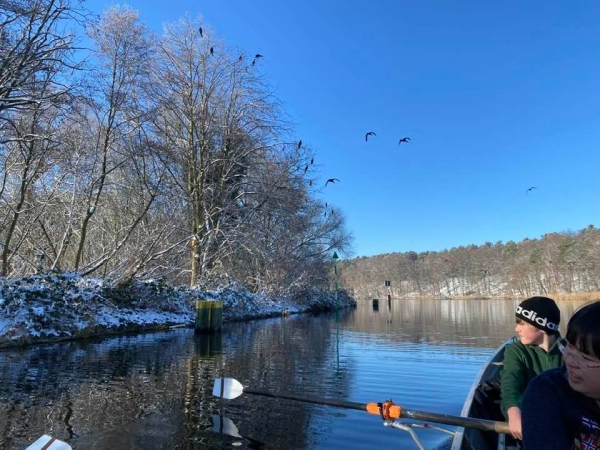 Winterrudern Teltowkanal